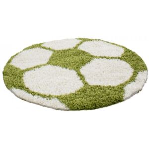 Dětský kusový koberec Fun 6001 Green | zelený Typ: kulatý 120 cm