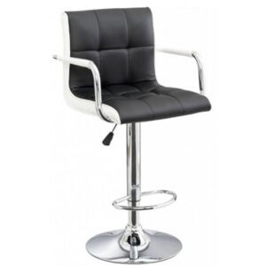 Barová židle CL-3331 černá-bílá