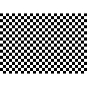 Fototapeta, Tapeta Black And White Checkered Pattern, (211 x 91 cm)