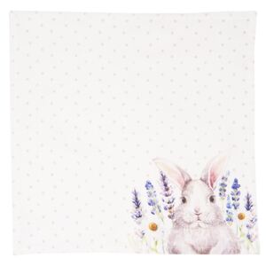 Textilní ubrousky Lavander Fields s králíčkem - 40*40 cm - 6ks