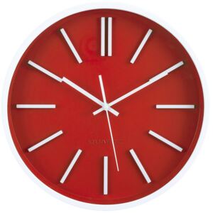 Červené nástěnné hodiny, moderní hodiny, velké hodiny, hodiny do obývacího pokoje, kuchyňské hodiny, hodiny do kuchyně, červené hodiny, dekorativní…
