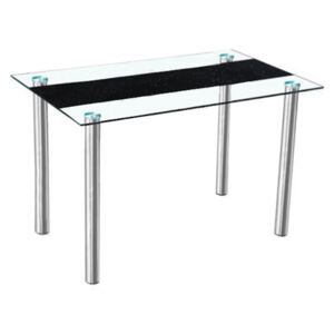 Jídelní stůl ESTER ocel / sklo