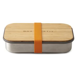 Sandwich Box nerez/bambus, oranžový