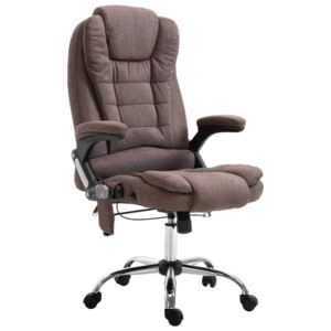Kancelářská židle hnědá polyester