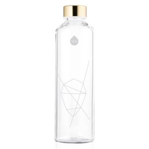 EQUA Mismatch White 750 ml designová luxusní ekologická skleněná lahev na pití