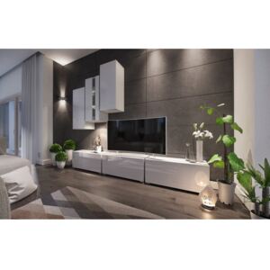 Moderní bílá obývací stěna TARA