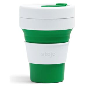 Bílo-zelený skládací hrnek Stojo Pocket Cup, 355 ml