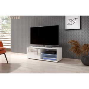 EU TV stolek MOON 100 cm - bílá / bílá