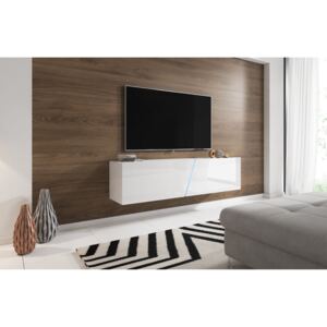 EU TV stolek SLANT 160 cm - bílá / bílá