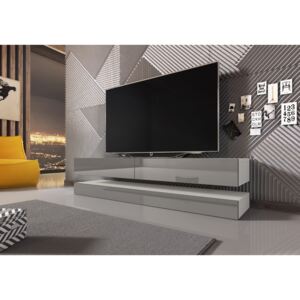 EU TV stolek FLY 140 cm - bílá / šedá