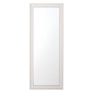 Nástěnné zrcadlo v bílém rámu 50 x 130 cm MAULEON
