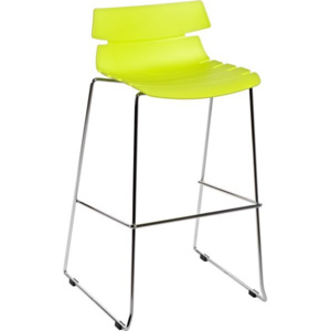 Mørtens Furniture Barová židle Stolen, zelená Barva: Zelená