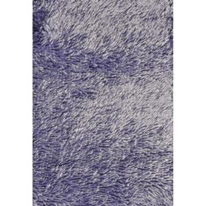 Chlupatý kusový koberec Shine Shaggy | modrý Typ: 50x80 cm