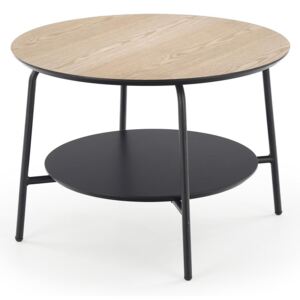 Konferenční stolek GENUA LAW3 ø60 cm jasan / černá