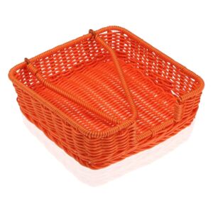 Oranžový košík na papírové ubrousky Versa Wonda, 20 x 20 cm