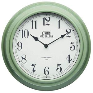 Kitchen Craft retro hodiny Living Nostalgia, zelené Ø 25 cm