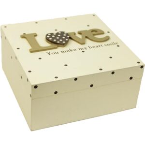Dřevěná krabička Love