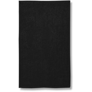 Malfini Černá bavlněná osuška hrubá, 70x140cm