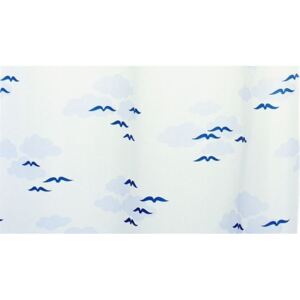 GRUND Textilní koupelnový závěs, NUBE textil, modrá