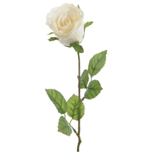 Umělá Růže bílá, 45 cm