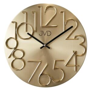 Zlaté designové nástěnné hodiny JVD HT23.2