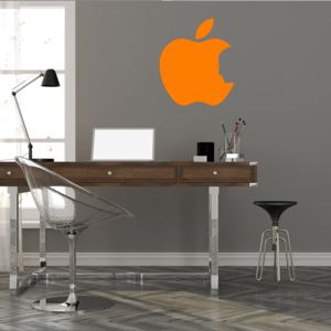 GLIX Apple Jobs - samolepka na zeď Oranžová 60x50 cm