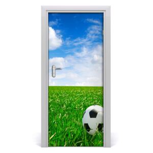 Fototapeta samolepící dveře fotbal na louce