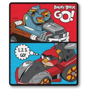 Jerry Fabrics Fleecová deka Angry Birds GO! - 120x150 cm