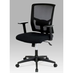 Autronic - Kancelářská židle, látka černá, houpací mechnismus - KA-B1012 BK