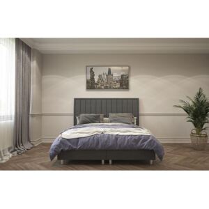 Enzio ATLANTA Boxspring Standard 180 x 200 cm Savana Grey kontinentální čalouněná postel