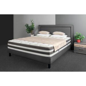 Elegantní boxspringová postel Memphis Savana Grey 180x200 cm provedení Lift