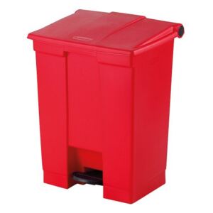 MEVA Nášlapný odpadkový koš GASTRO , červená, Objem: 68 l