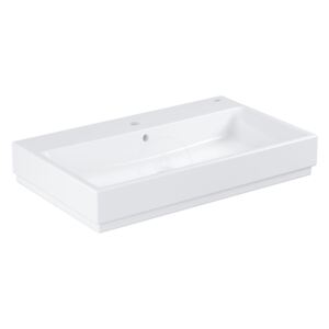 GROHE - Cube Ceramic Umyvadlo s přepadem, 800x490 mm, PureGuard, alpská bílá 3946900H
