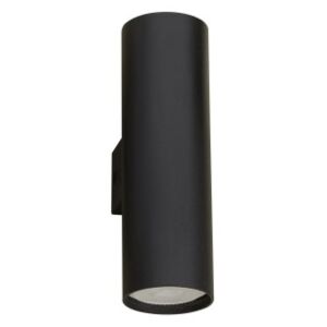 Interiérové nástěnné světlo Nosa - 2 x 10 W, GU10, 56 x 180 mm, černá