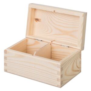 Foglio Dřevěná krabička na čaj (2 přihrádky)